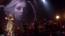 Adele performs "Hello"