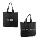 “Hello” Tote Bag ($25)