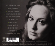 Adele 21 Back Cover