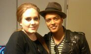 Adele and Bruno Mars