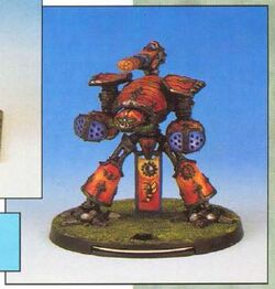 Warhammer 40k Armorcast Reaver and Warhound Titans, Legio Ignatum (Fire  Wasps)