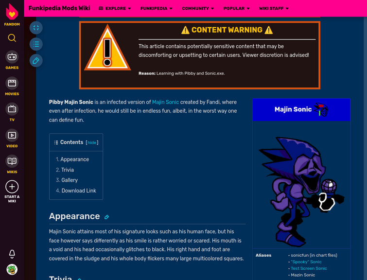 Pibby Majin Sonic, Funkipedia Mods Wiki