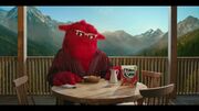 Ralph at the table with his bowl of Alpen