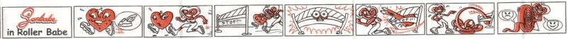 A strawberry gets winded through a barrier during a race with Sorbabe.