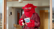 Ralph holding a box of Alpen