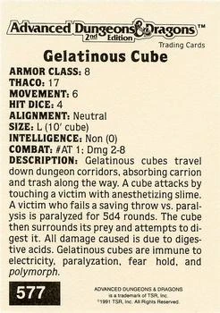 Gelatinous Cube (1991 Card Set) | Advanced Dungeons & Dragons 2nd Edition  Wiki | Fandom