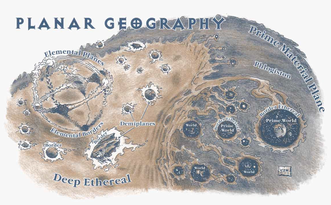 Planar Geography (GEP) Advanced Dungeons & Dragons 2nd Edition Wiki