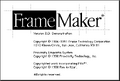 FrameMaker 3 about screen