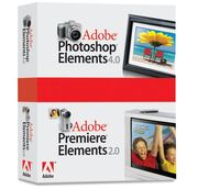 Adobe Photoshop Elements 4 plus Adobe Premiere Elements 2 box