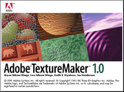 Adobe TextureMaker 1.0 about screen