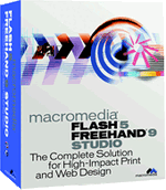 Macromedia Flash 5 FreeHand 9 Studio box
