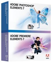 Adobe Photoshop Elements 7 & Adobe Premiere Elements 7 box