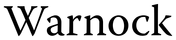 Warnock Pro Regular font