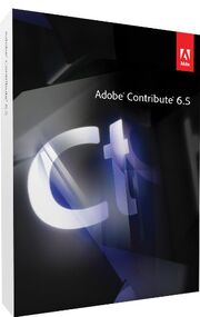 Adobe Contribute 6.5 box