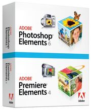 Adobe Photoshop Elements 6 & Adobe Premiere Elements 4 box