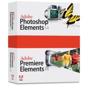 Adobe Photoshop Elements 5 plus Adobe Premiere Elements 3 box