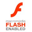 Macromedia Flash Enabled logo
