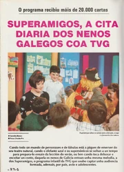 Reportaxe de Superamigos da revista CRTVG Abril 1990