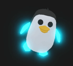 Neon shop penguin light