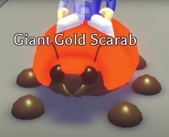 Mega Neon Giant Gold Scarab (Legendary)