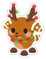 Gingerbread Reindeer Sticker