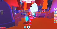 Players fighting the Boss Ghost Bunny.