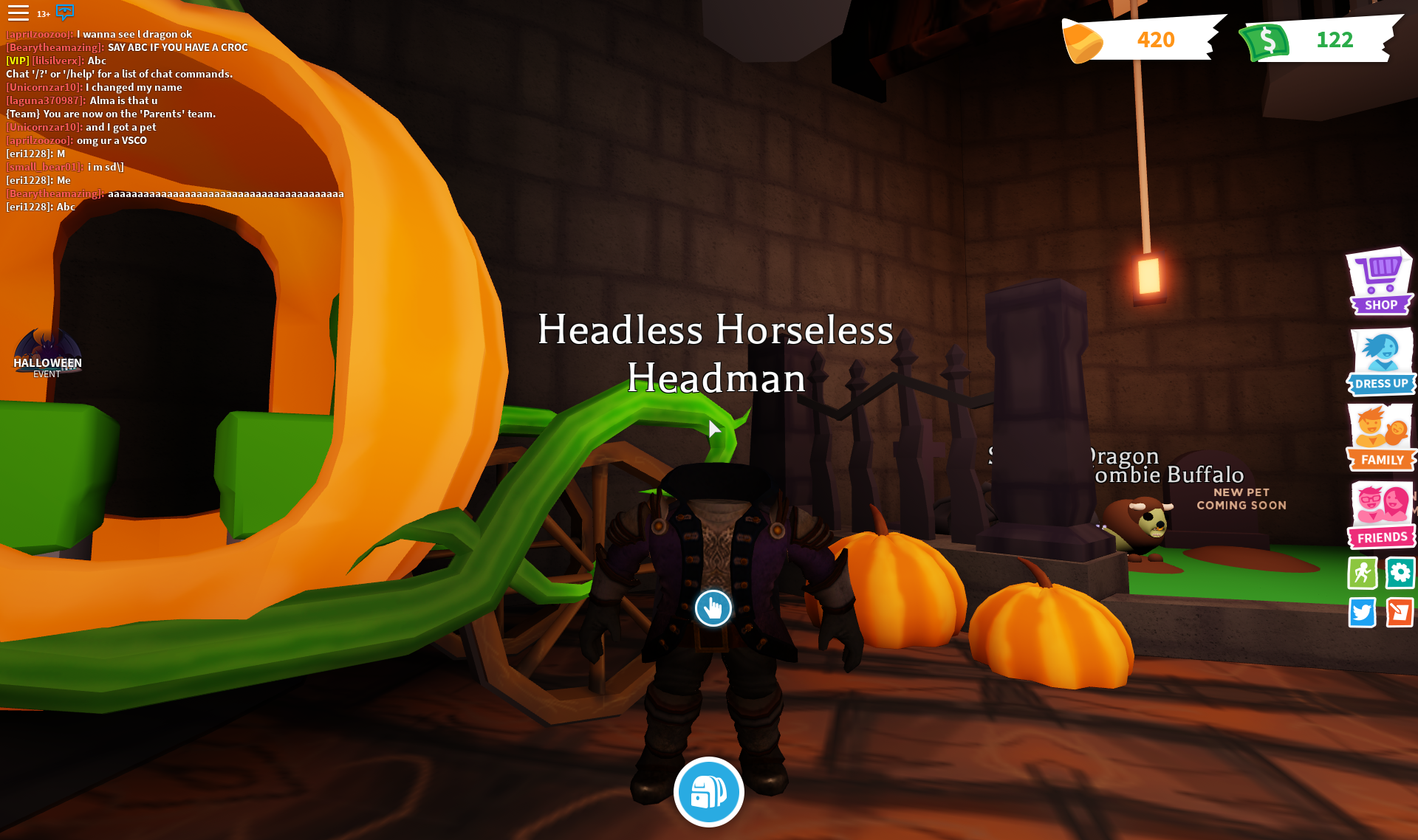 Headless Horseless Headman Adopt Me Wiki Fandom - what did the headless head come from roblox