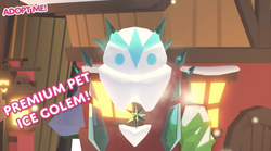 A teaser image of the Ice Golem.