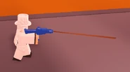 A player using the Grappling Hook.
