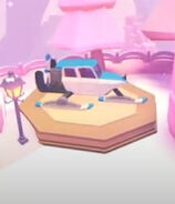 The Ice Plane on display in the Candy Castle.