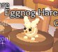 The Eggnog Hare on display.