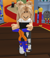 A player using the Standard Pogo.