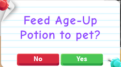 Age-Up Potion, Adopt Me! Wiki