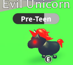 Evil Unicorn Adopt Me Wiki Fandom - roblox adopt me evil unicorn