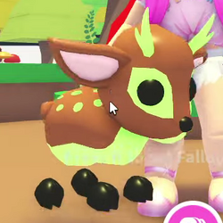 TRADING A NEON FALLOW DEER IN ADOPT ME 😱 Adopt Me Trading Values