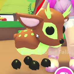 ⭐Fishy on X: Giving away NEW NEON FALLOW DEER in Adopt Me! Comment your  Roblox Username! ⭐️Support on tweet below will get the other Neon FALLOW  DEER!  / X