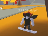 A player using the Snow Snowboard.
