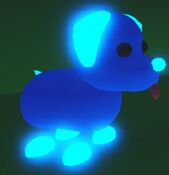 Neon Blue Dog