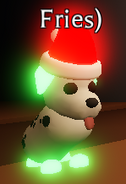 The Neon Dalmatian before the Dress Your Pets Update.