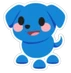 Blue Dog Sticker