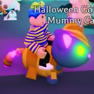 Mega Neon Halloween Golden Mummy Cat (Legendary)