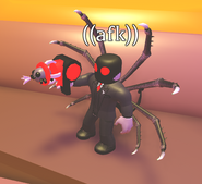 A player holding a Spider Grappling Hook