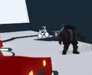 The Headless Horseman found within the old Vehicle Dealership.