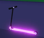 The Neon Pink Scooter in-game.
