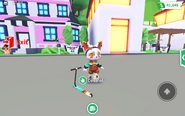 The Cupcake Scooter in-game.