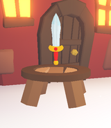 The Toy Sword on display.