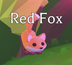 Red Fox, Trade Roblox Adopt Me Items