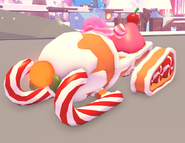 The Candy Snowmobile in-game.