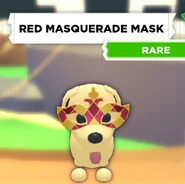 Red Masquerade Mask.jpg (147 KB) The Red Masquerade Mask on a Dog.