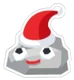 Santa Pet Rock Sticker